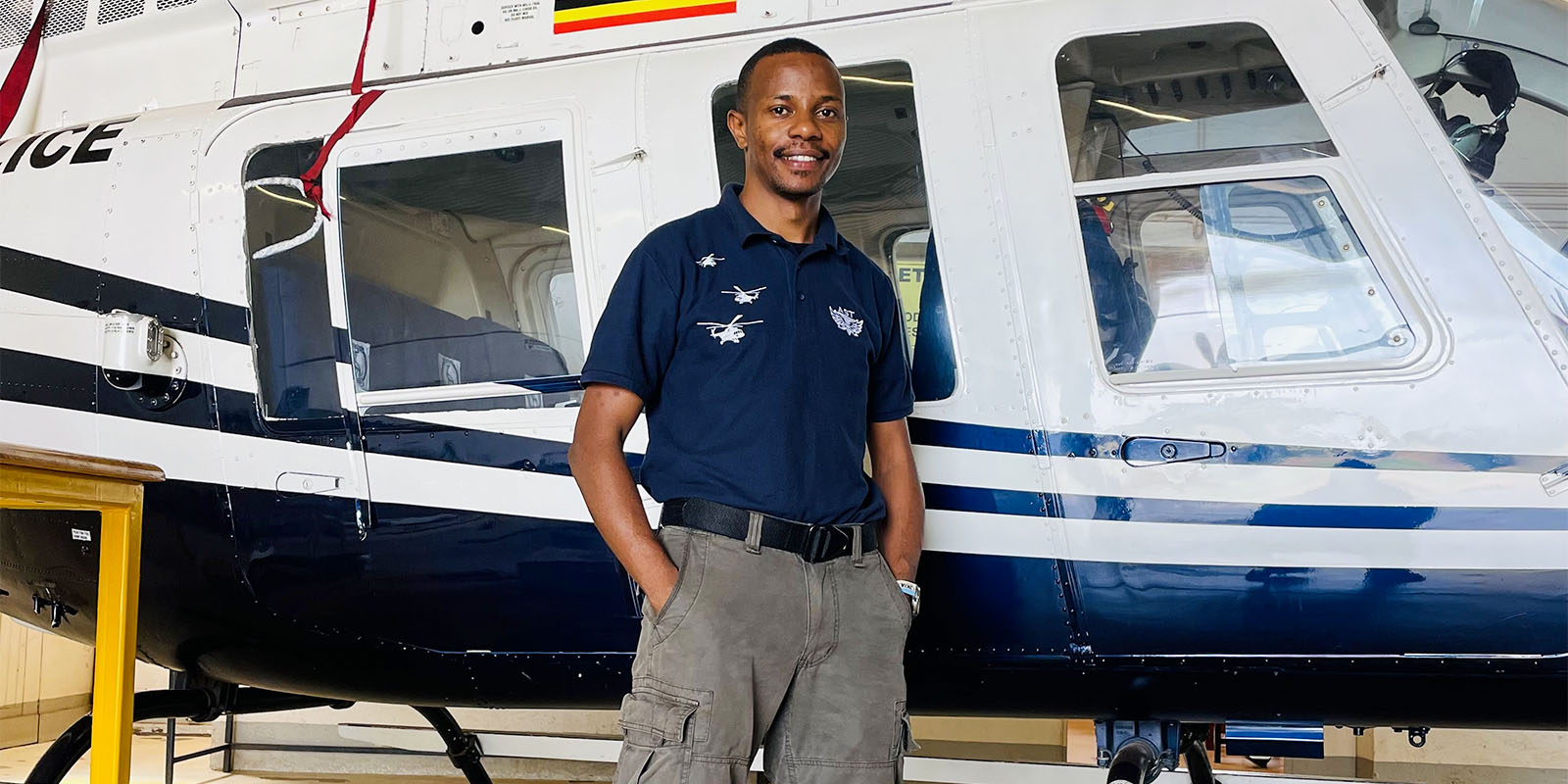 Alex Atukwatse, Helicopter Mechanic, Uganda Police Air Wing