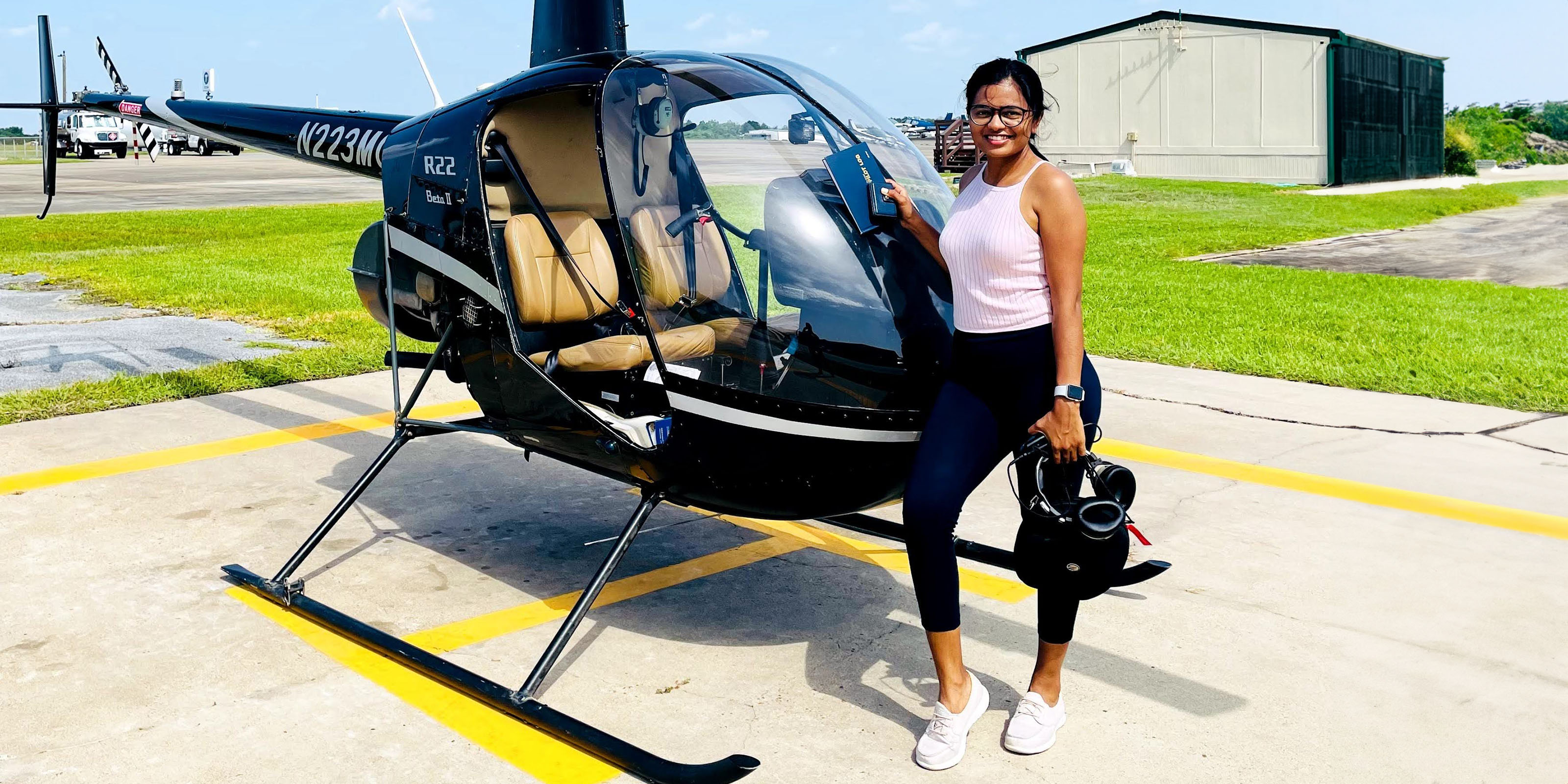 Komal Rahane, Helicopter Student, Veracity Aviation