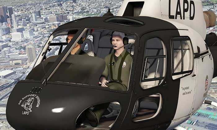 LAPD pilots train with FAA-certified Loft Dynamics VR simulator