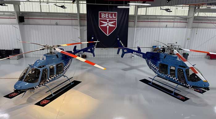 Chicago Police Department receives pair of Bell 407GXis