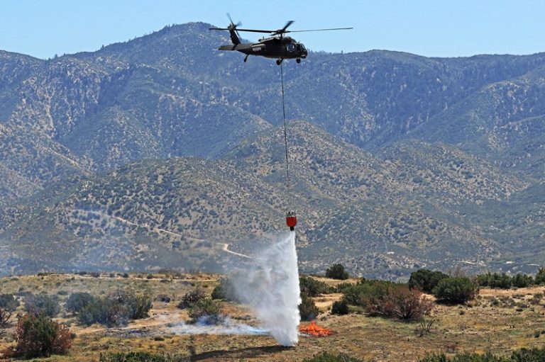 Sikorsky, Rain demonstrate autonomous firefighting Black Hawk