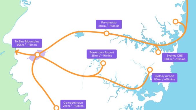 Australian airport plans electric air taxi network