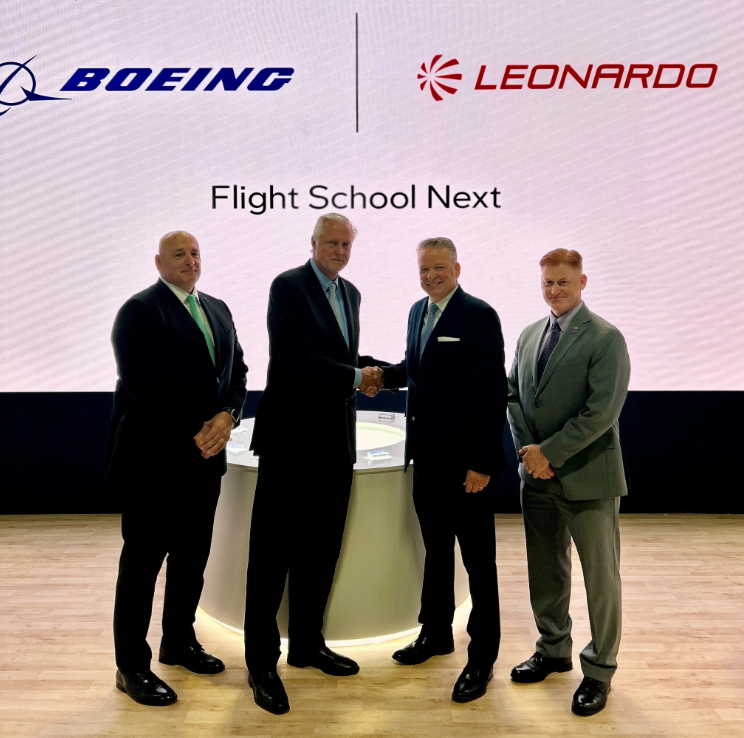 Boeing, Leonardo partner on Flight School Next proposal
